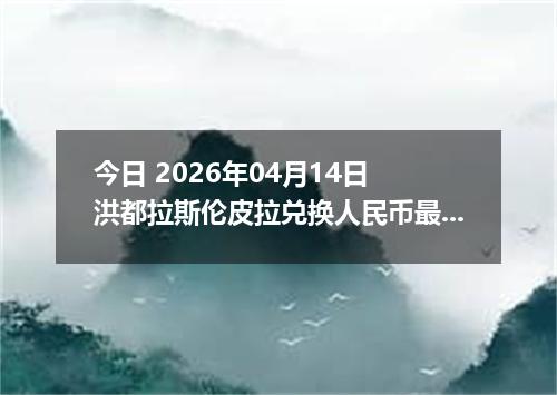 今日 2026年04月14日 洪都拉斯伦皮拉兑换人民币最新汇率行情